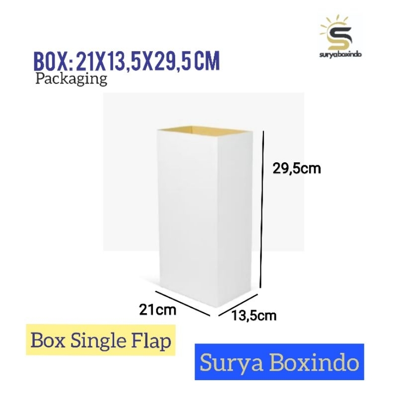 

Box 21x13x29 cm{DP0026}/bottombox/top/box/kardus/Normal Single Flap/tinggi29/boxkemasan