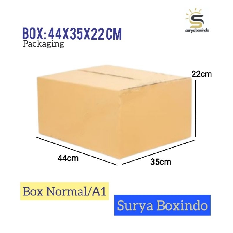 

Box 44x35x22 cm{T 22}/Kardus/Box Normal/Amdk/tinggi22/boxkemasan