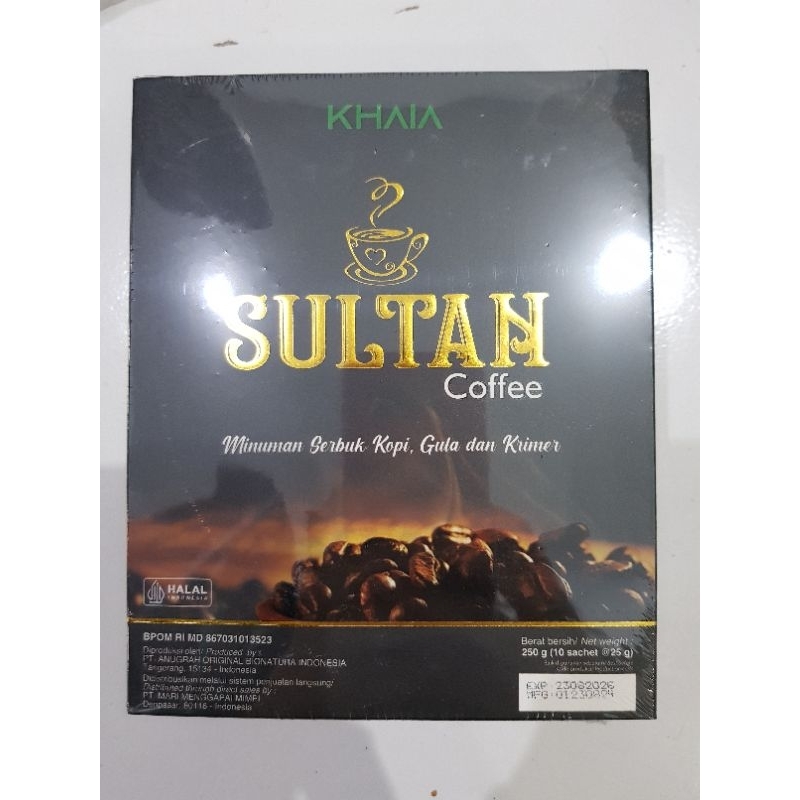

KHAIA SULTAN COFFEE KOPI KHAS SULTAN ORIGINAL ISI 10 SACHET