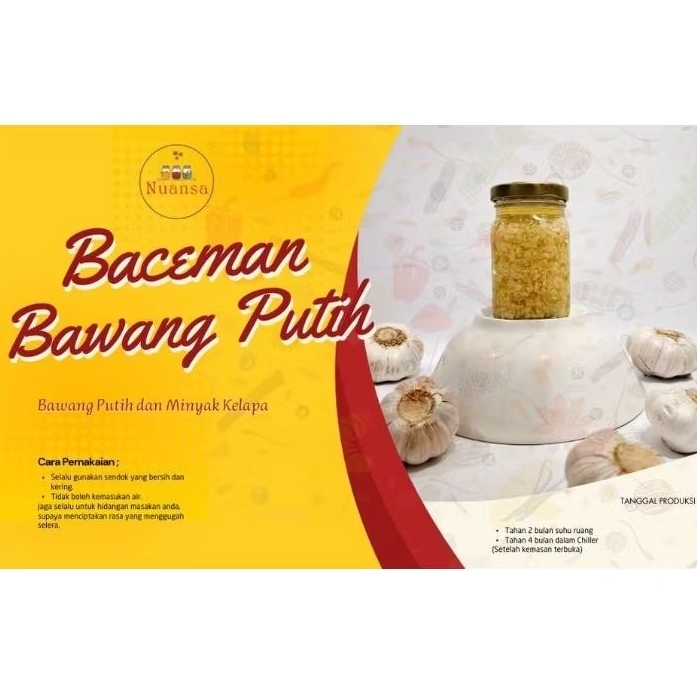 

Refill Baceman Bawang Putih | Baceman Bawang | Tanpa Bahan pengawet | 100% alami