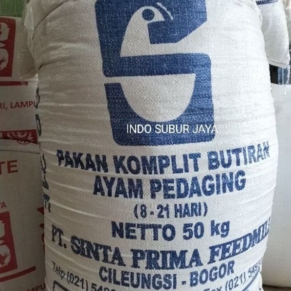 BR21E Pur Sinta Pakan Ayam Pedaging Karungan 50 Kg