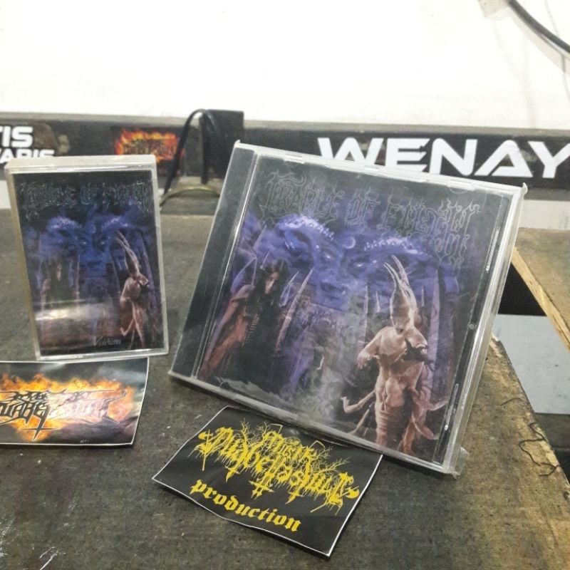 Crdle of Filth Midian 666% asli original CD kaset radio