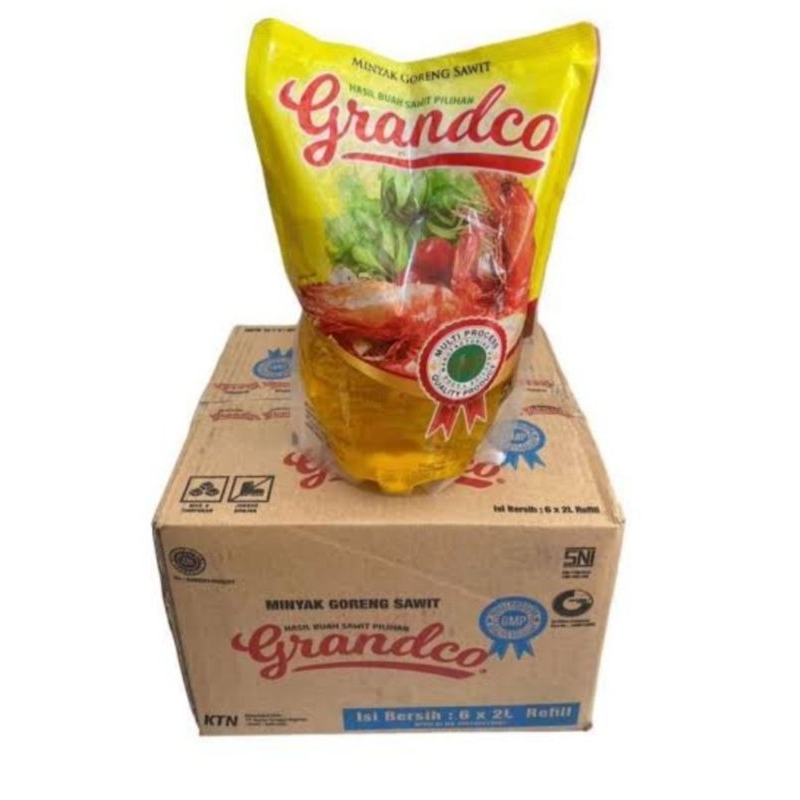 

GRANDCO Minyak Goreng 2 Liter Per Dus isi 6
