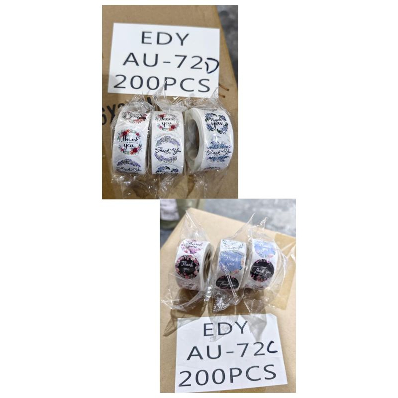 

Stiker Roll karakter Sanrio and thank you| terima kasih uk 2cm isi 500pcs