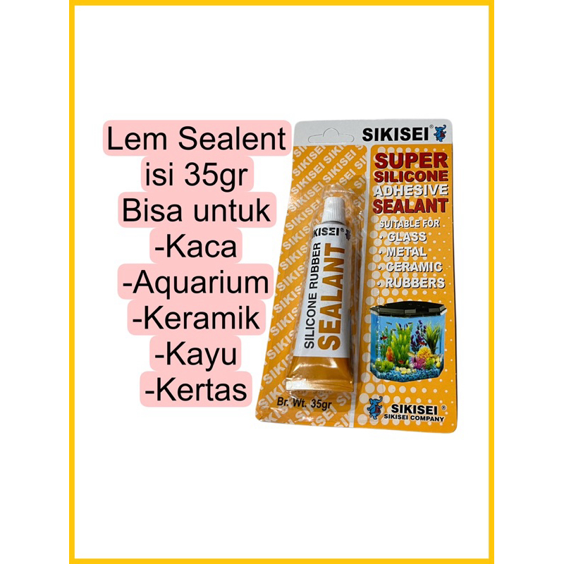 

LEM SEALENT TUBE Kecil 35gr / LEM KACA