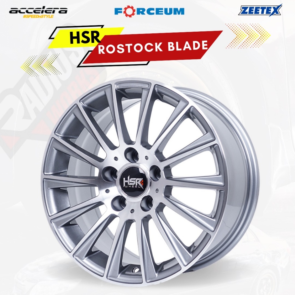 Velg mobil mercedes benz ring 16 pcd 5x112 hsr rostock blade