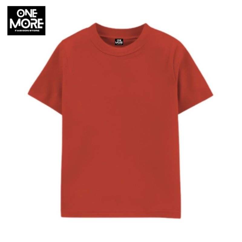 KAOS POLOS ANAK WARNA MERAH BATA/KAOS POLOS TERACOTA/BAJU POLOS ANAK