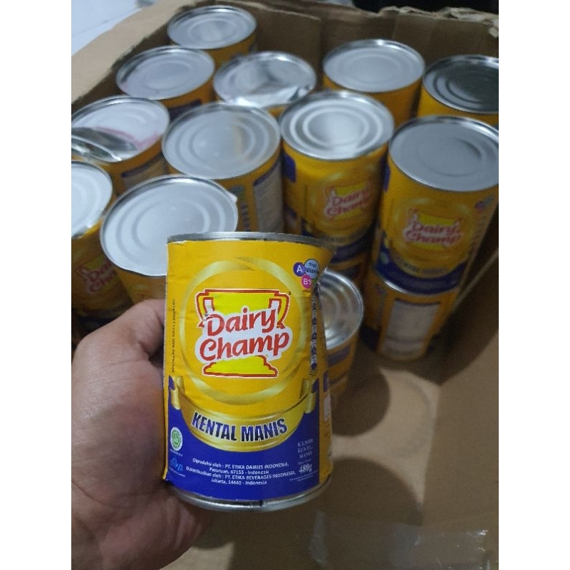 

SUSU DAIRY CHAMP 480 GRAM (PENYOK KEMASAN KALENG)