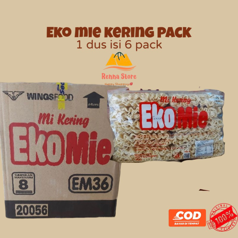 

EKOMIE Mi Kering 3.6kg (1dus isi 6 pack)