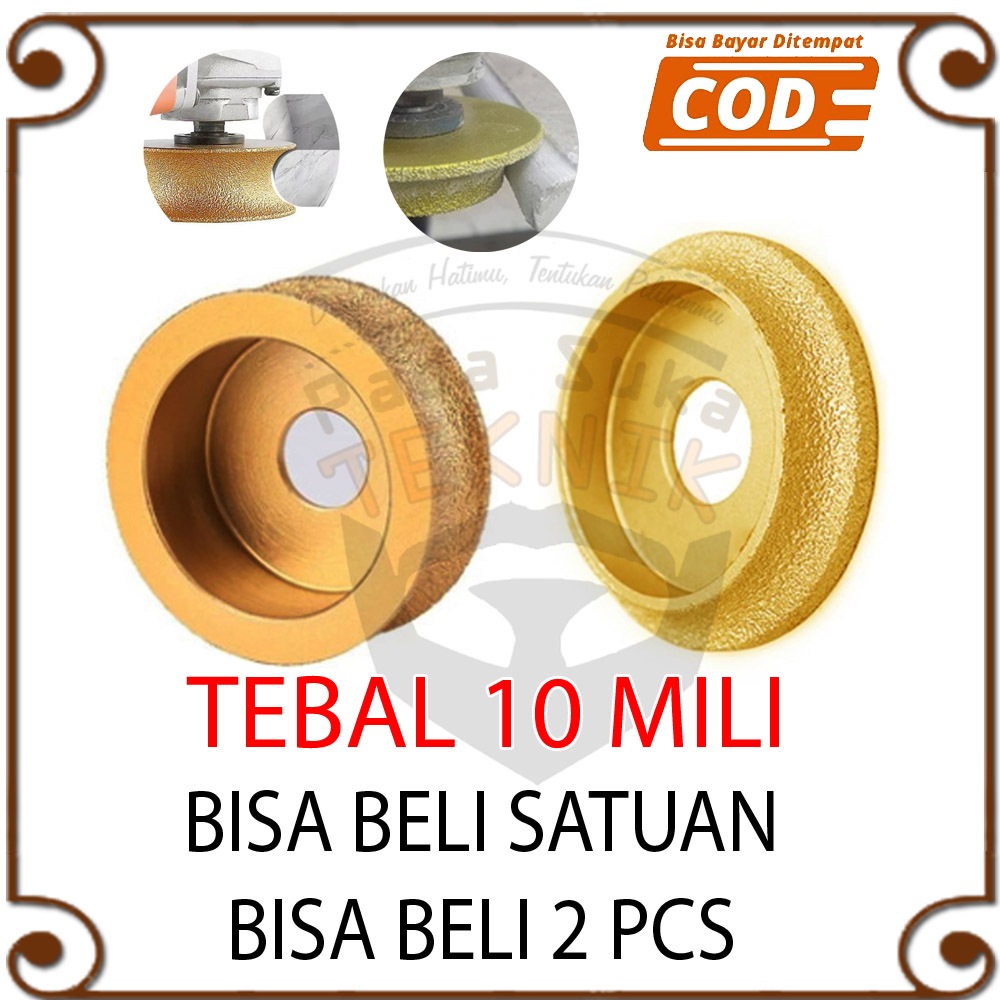 Mata Gerinda Pinggul Profil Batu Granit/Mengikis/Asah/Kaca/Beton 10mm Basah dan Kering