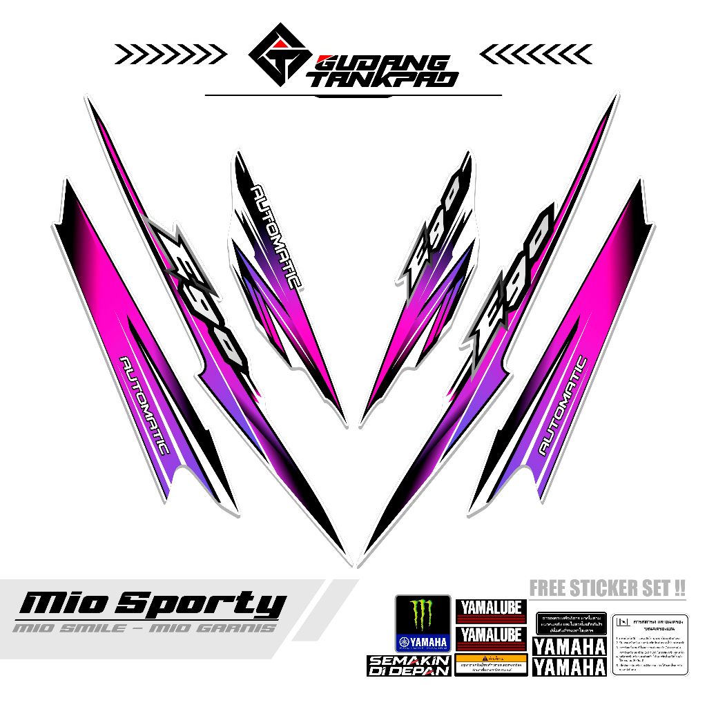 STRIPING MIO SPORTY MTF 120 / STIKER MIO SPORTY / STRIPING MIO GARNIS / STRIPING MIO SMILE / STRIPIN