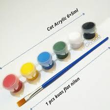 

cat akrilik set 6 Warna/cat air anak/Cat Akrilik Kanvas Lukisan Kanvas Cat Cat Aclyrik 3ml