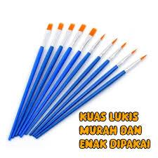

Kuas Lukis Paint Brush Nilon Fine Flat Tip Kuas Runcing Kuas Art
