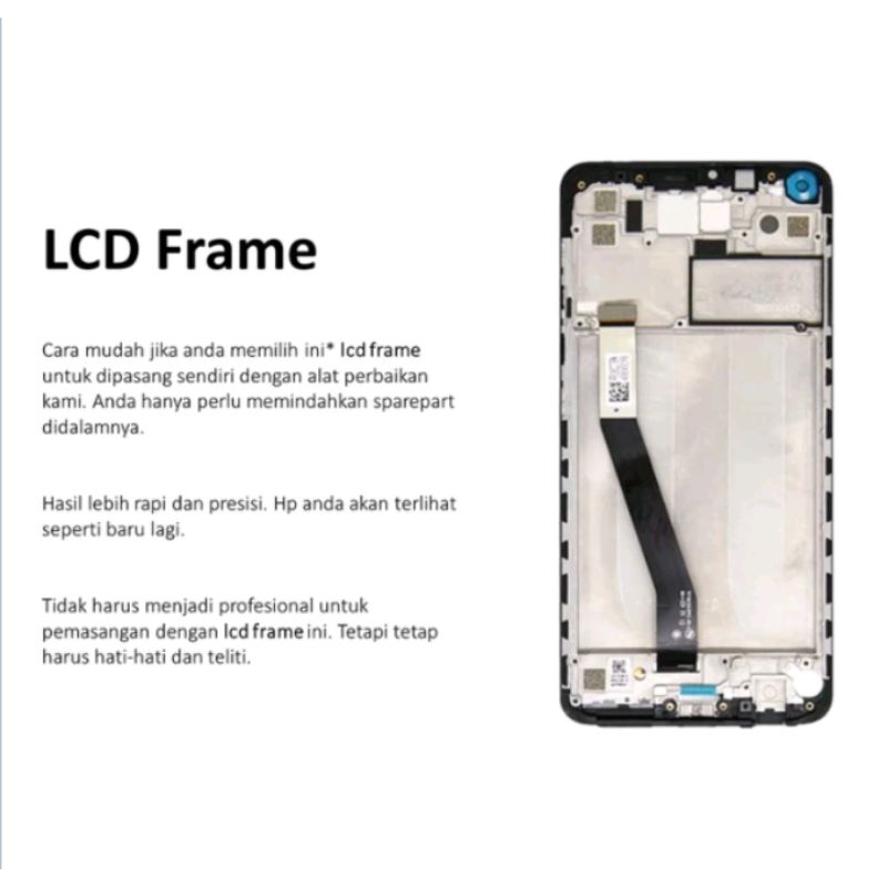LCD Fullset + Frame Xiomi Redmi Note 9 Original Copotan Ori 100% bawaan HP