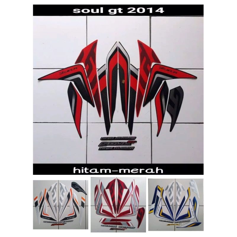 STIKER STRIPING LIS BODY MOTOR YAMAHA MIO SOUL GT 2014
