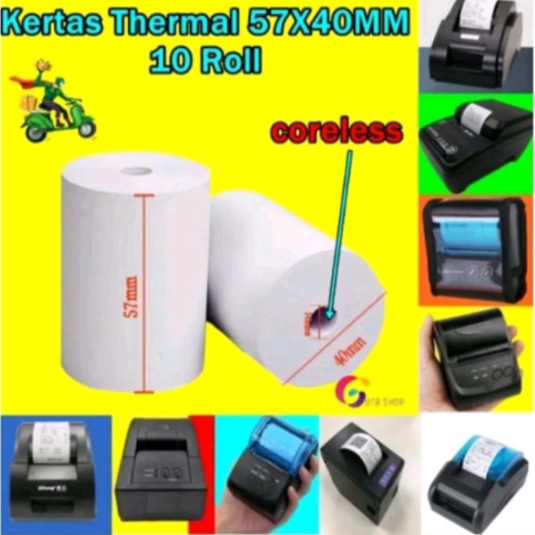 

Model Baru kertas struk kasir 58x4mm Corellesfull kertas paket 1 pcs