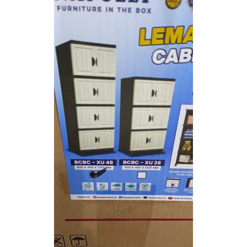 Lemari Napolly 4 Susun dan 3 Susun