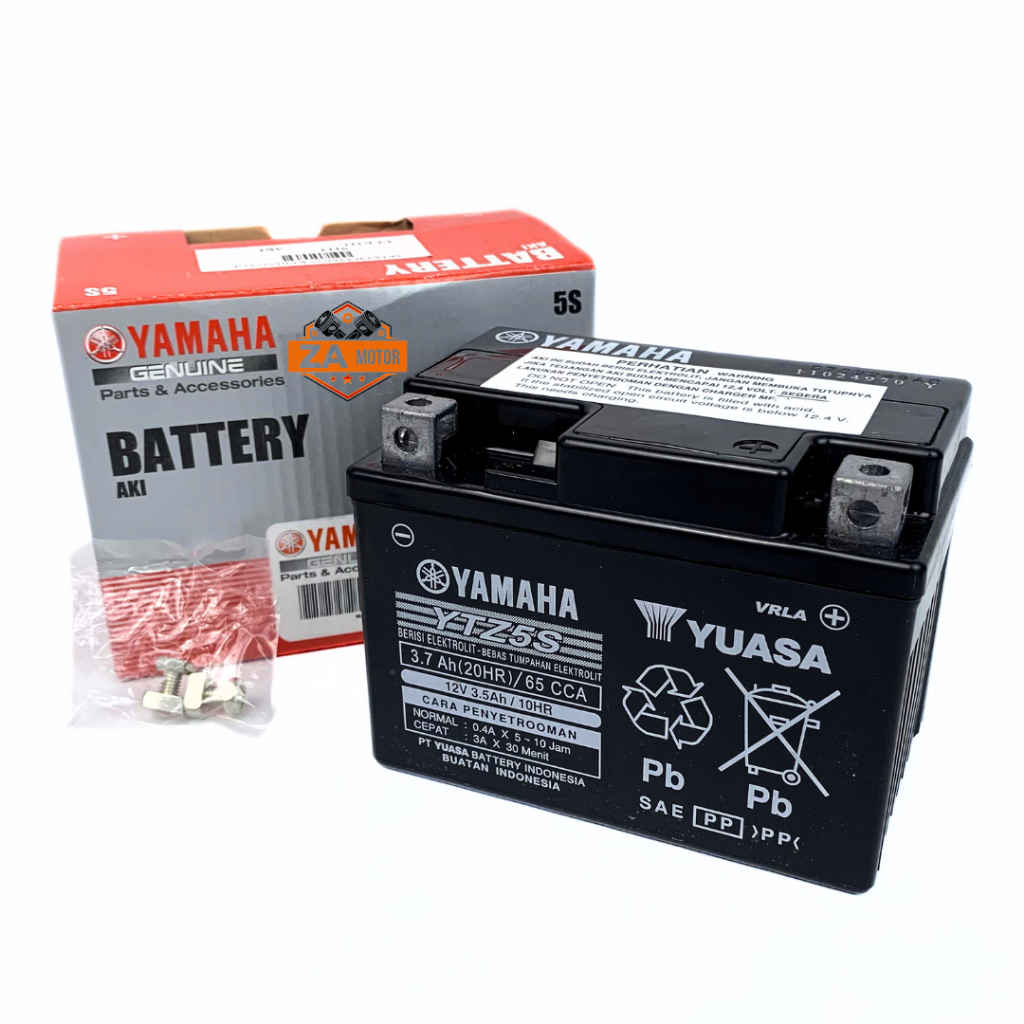 YAMAHA ACCU KERING YTZ5S ORIGINAL | AKI KERING MOTOR MF Mio Soul, Mio Soul GT, Mio GT, Mio J, Mio M3