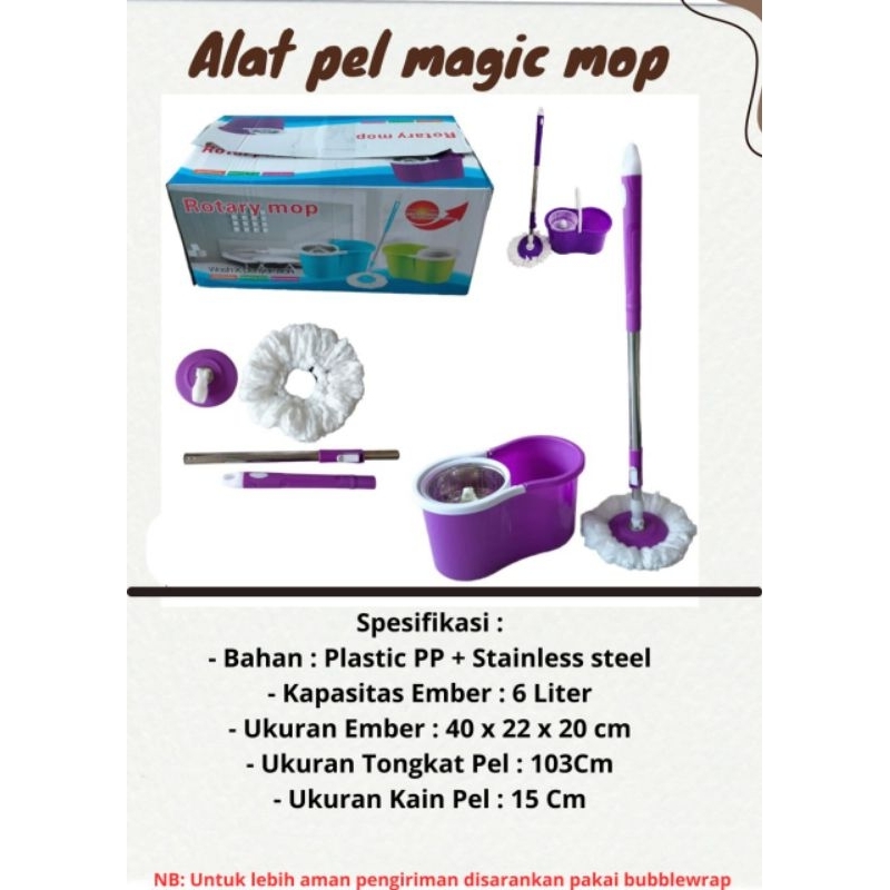 Alat Pel Magic Mop Stainless