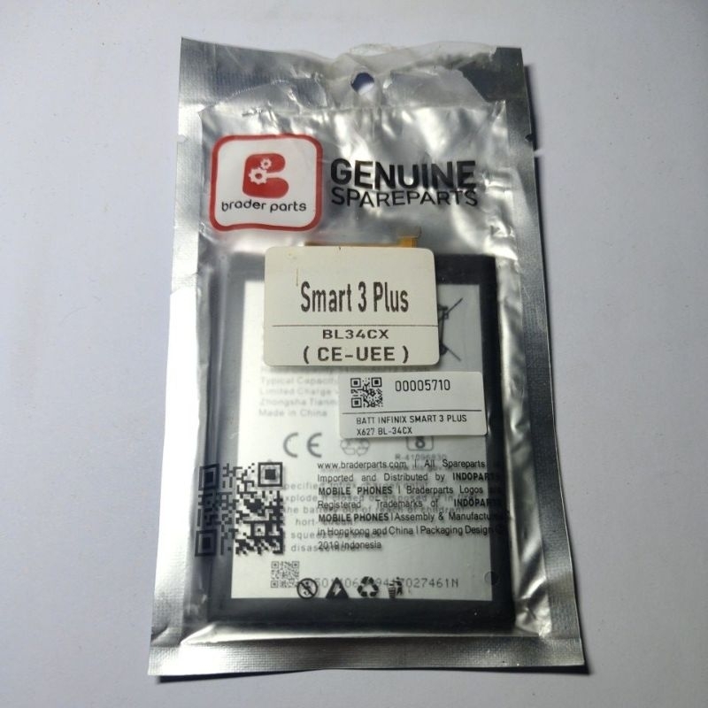 Baterai Infinix Smart 3 Plus BL34CX