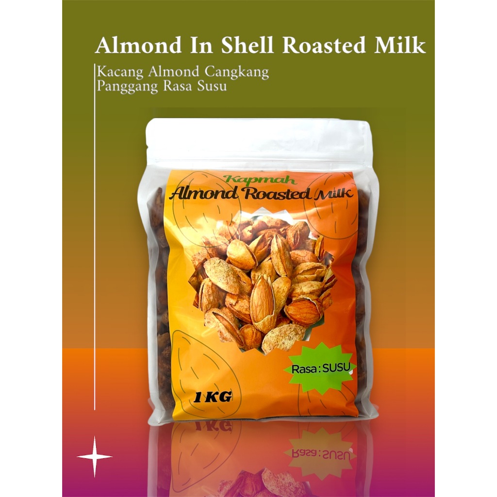 

Almond Cangkang Rasa Susu Oleh-Oleh Haji/Umroh 1KG