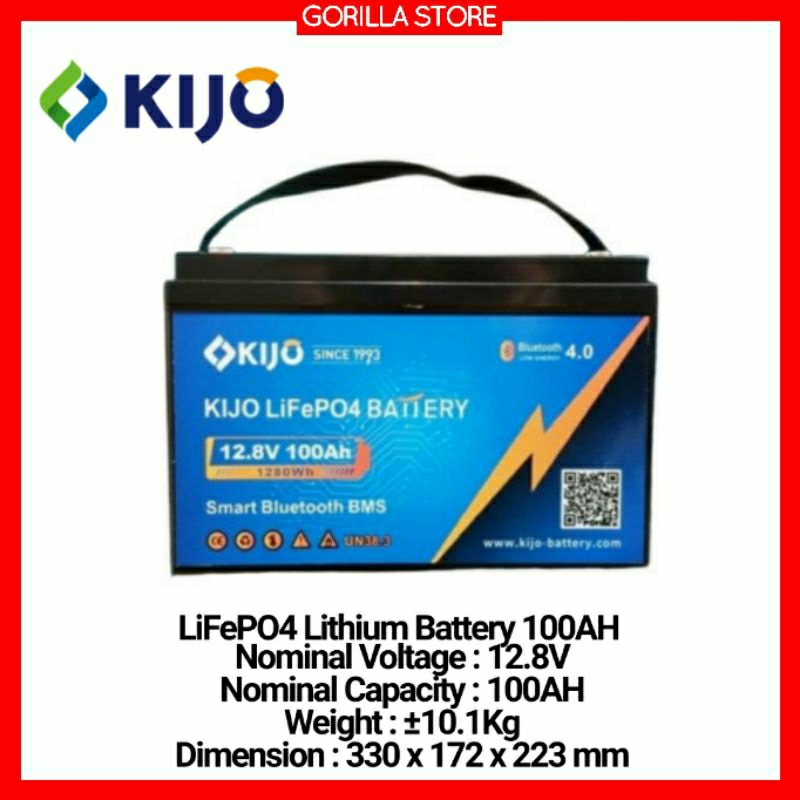 Baterai Aki Lithium KIJO 12.8V 100AH