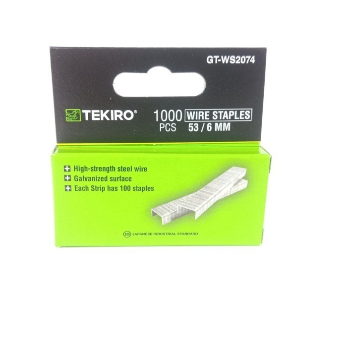 

Free Ongkir Isi Staples Tembak / Isi Staples Tembak Type 53 6mm TEKIRO Murah