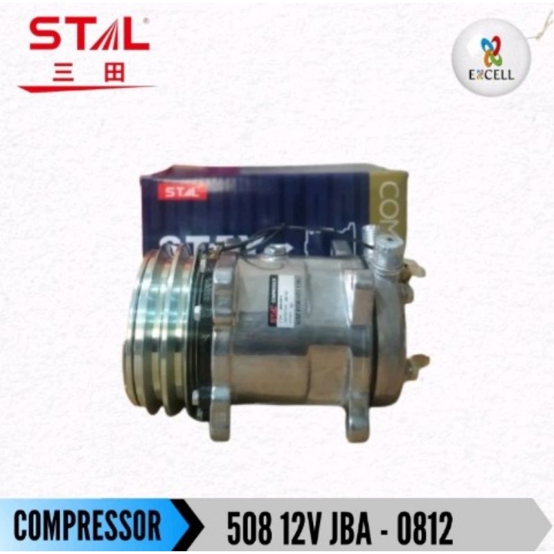 COMPRESSOR KOMPRESOR AC MOBIL 508 UNIVERSAL 12 VOLT