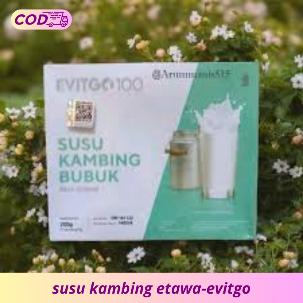 

SUSU KAMBING - EVITGO 100 KEMASAN BARU - ORIGINAL BPOM - 1 BOX ISI 10 SACHET