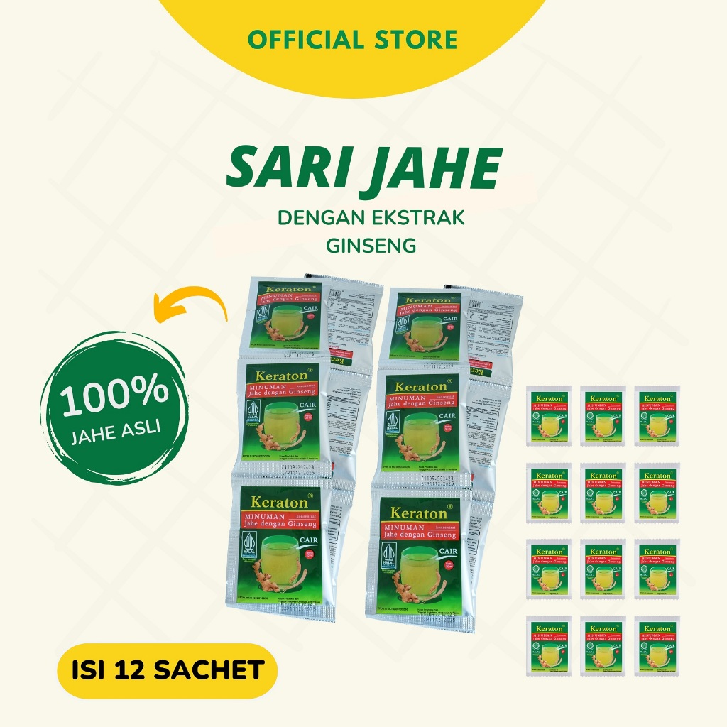 

Keraton - Sari Jahe Cair Isi 12 Sachet