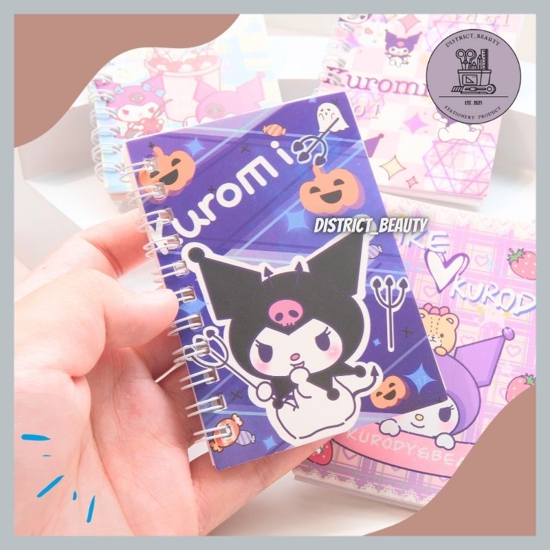 

BUKU TULIS MINI KUROMI NOTEBOOK RING MEMO RING BUKU RING MINI KUROMI LUCU TERMURAH