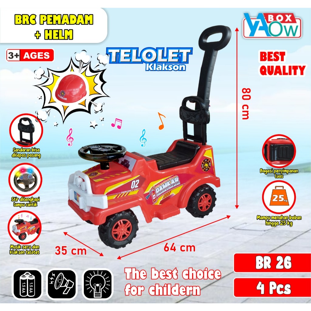 Mainan Mobil Dorong Polisi/ Mainan Anak Mobil/ MAINAN MOBIL DUDUK ANAK / RIDE ON CAR / POLISI MOBIL 