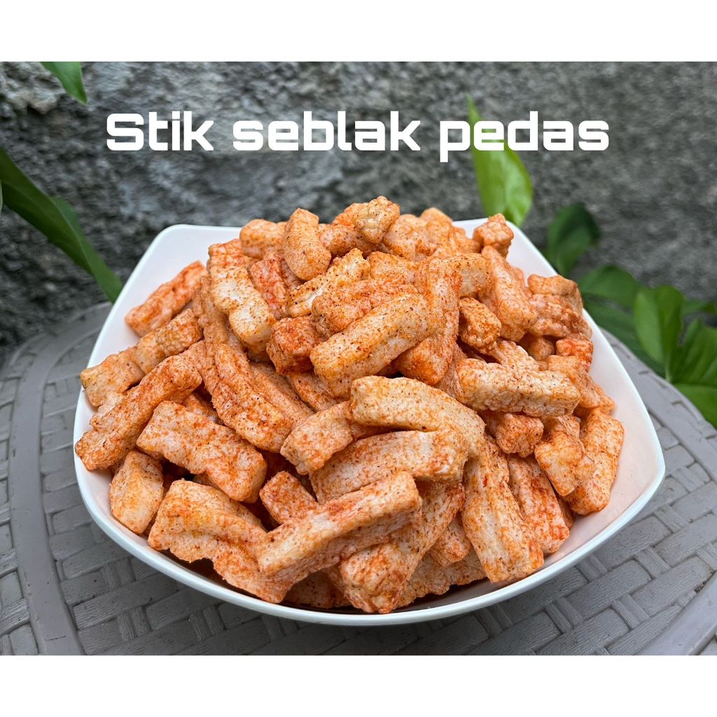 

Krupuk stik seblak pedas gurih 1kg cemilan viral