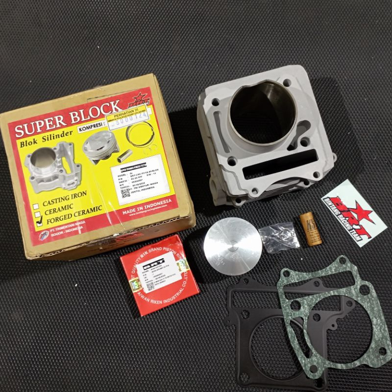 Boring Blok Seher BRT Satria F150 FU Karbu Bore Up 66 mm SUPER CERAMIC FORGED BORING BRT SATRIA FU