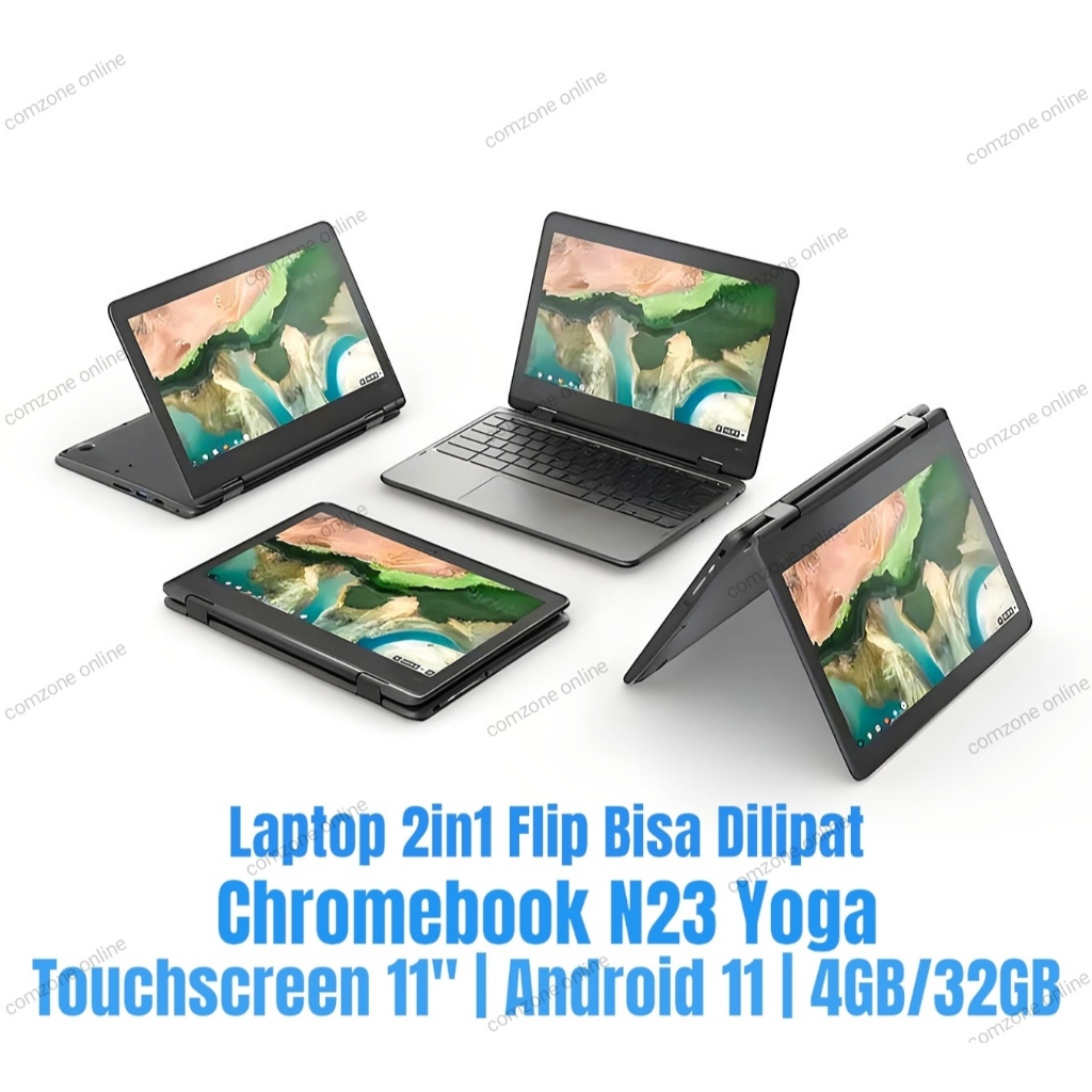 Laptop 2 in 1 Flip Chromebook  Lenovo N23 Yoga 4GB 32GB Touchscreen nblc5
