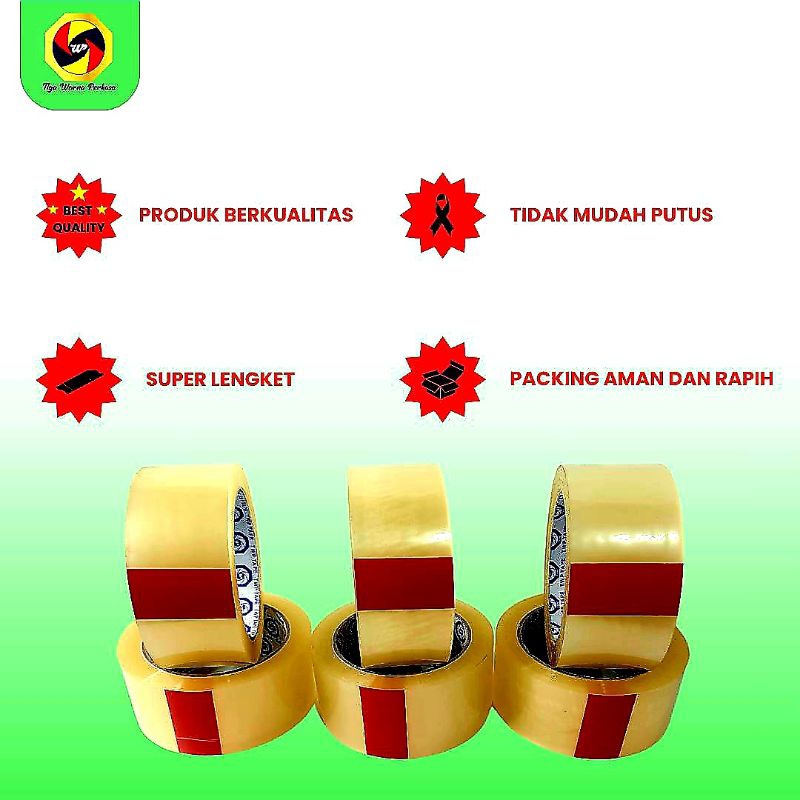 lakban perekat bening 1 roll