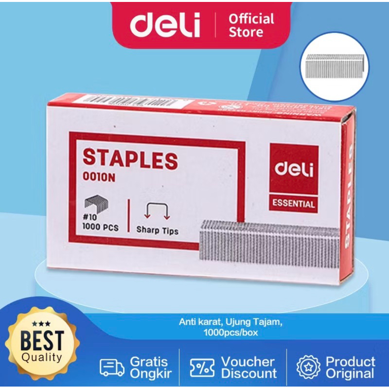 

Deli isi Ulang Refil Staples Anti Karat Ujung Runcing untuk hasil yang maksimal E0010N