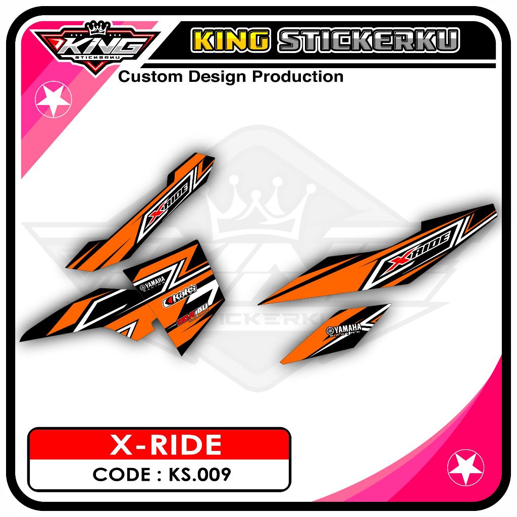Stiker X-Ride Lama/Old - Decal Sticker Striping Standar X-Ride Lama/Old KS.09