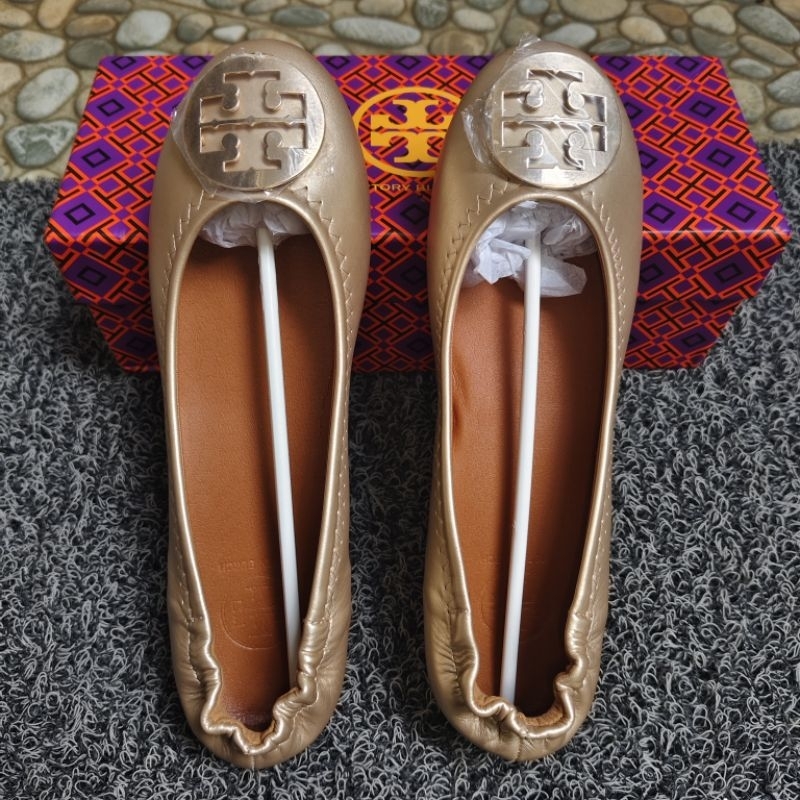 sepatu sandal tory burch - 39 gold NEW