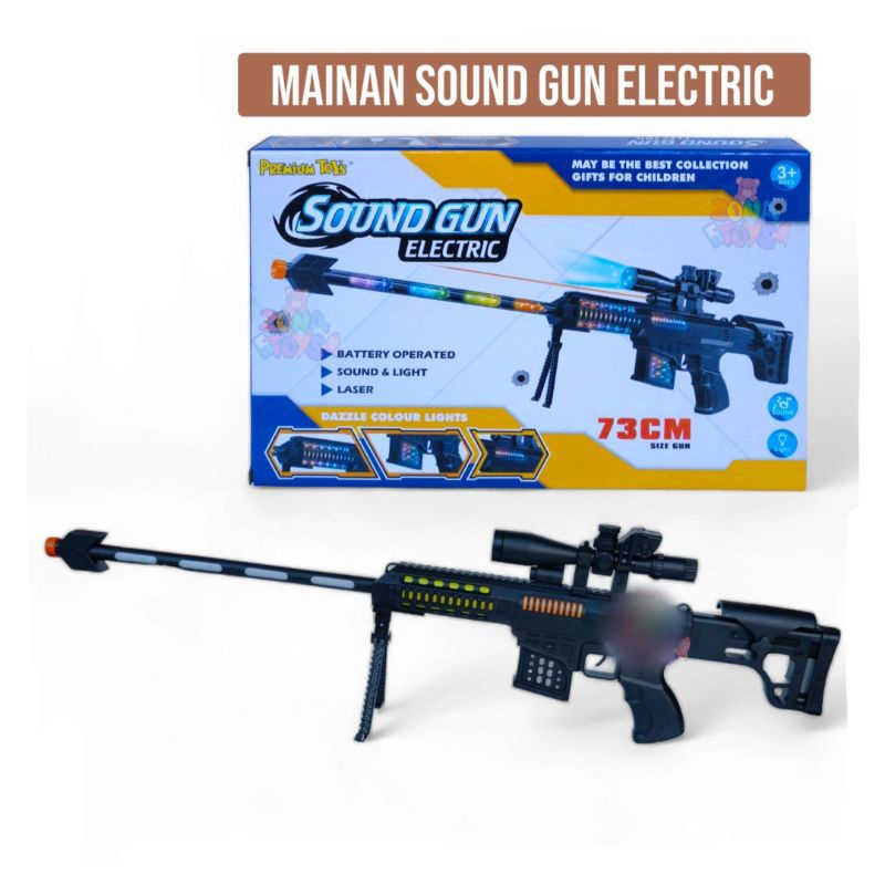EVOTOYS PALEMBANG || MAINAN TEMBAKAN ANAK SOUND GUN ELECTRIC laser