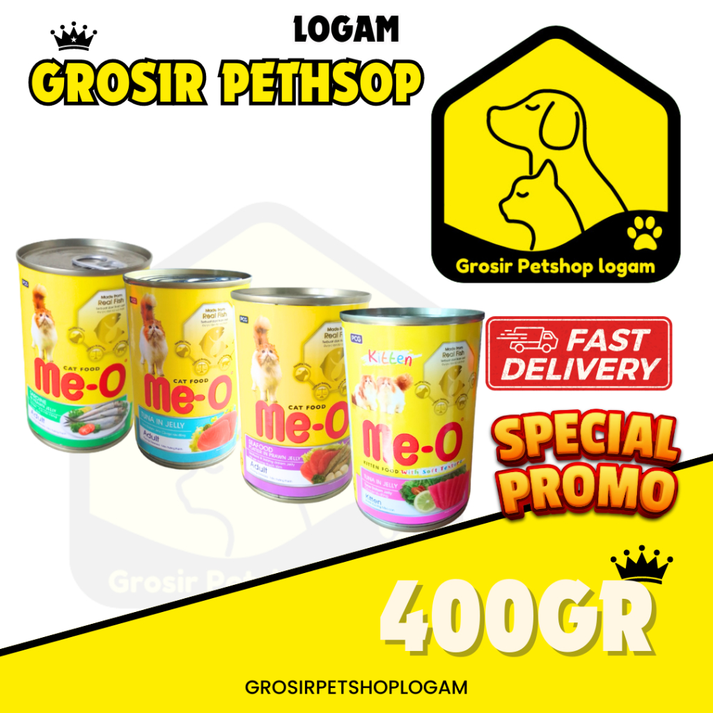 MEO Kaleng 400gr Makanan Basah Kucing MEO wet food