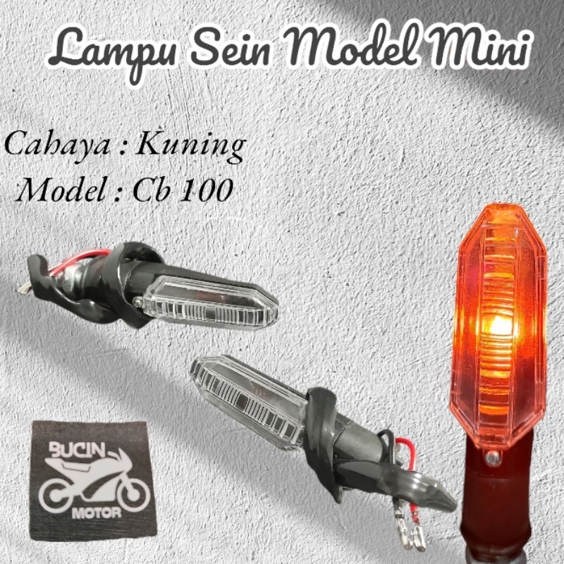 Lampu Sen Sein Mini Model CB 100 Depan / Belakang