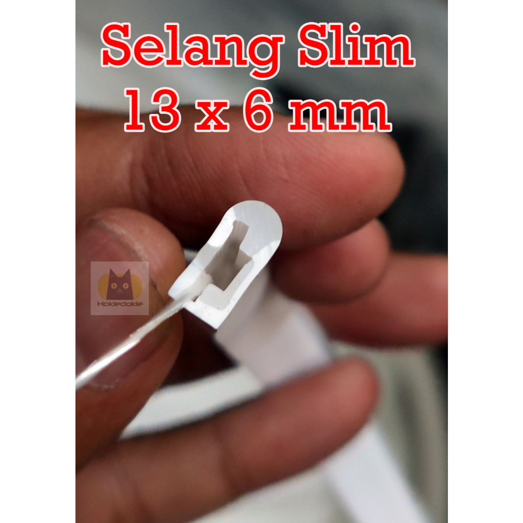 Selang Alis Slim 13 x 6 mm silicone tube led strip ws2812b 8mm IP67