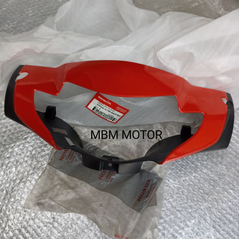 COVER BATOK TOTOK LAMPU REFLEKTOR DEPAN HONDA SUPRA X125 X 125 LAMA MERAH TEROMOL ORI AHM 53205-KTM-