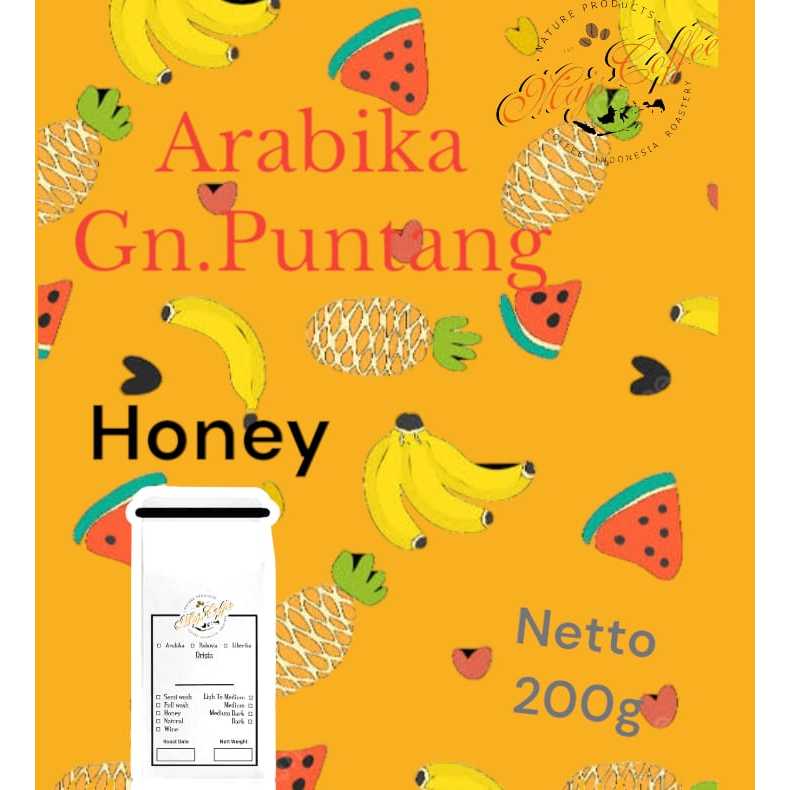 

biji kopi roasted spesialty gn puntang honey 200g