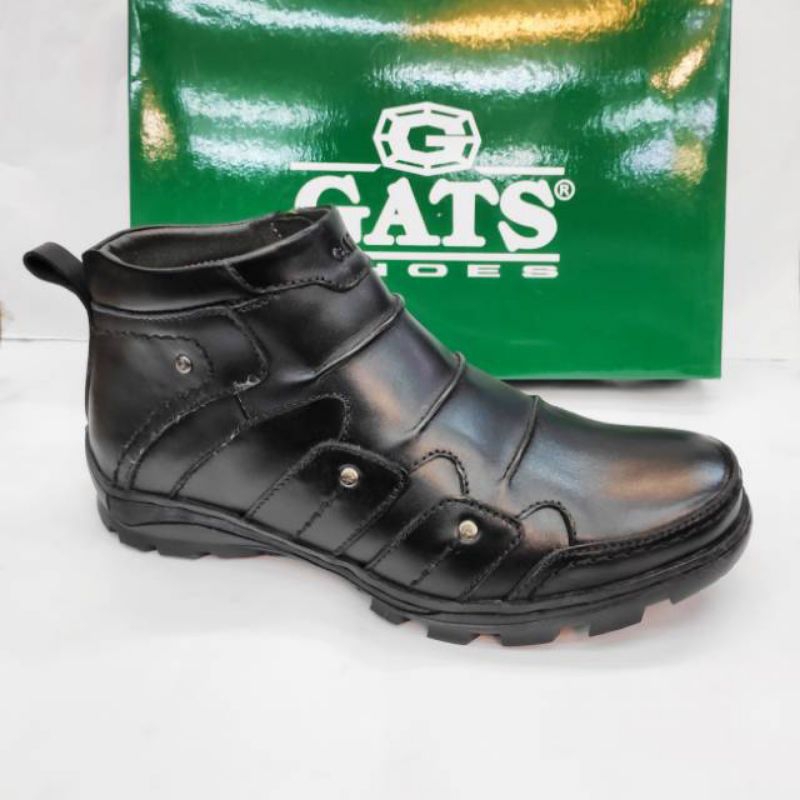 Sepatu Boot Kulit Pria Gats TO 2251 Hitam Original