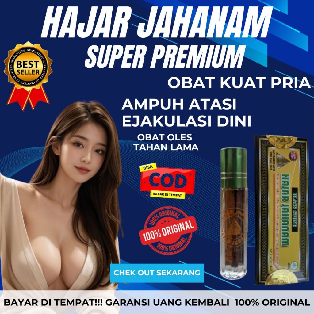 HAJAR JAHANAM GOLD OLES OIL OBAT KUAT PRIATAHAN LAMA ORIGNALl MINYAK OLES PEMBESAR KELAMIN PRIA ASLI