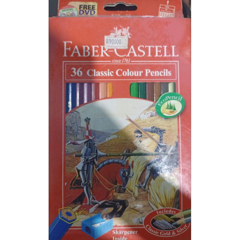 

pensil warna faber castell 36 free DVD