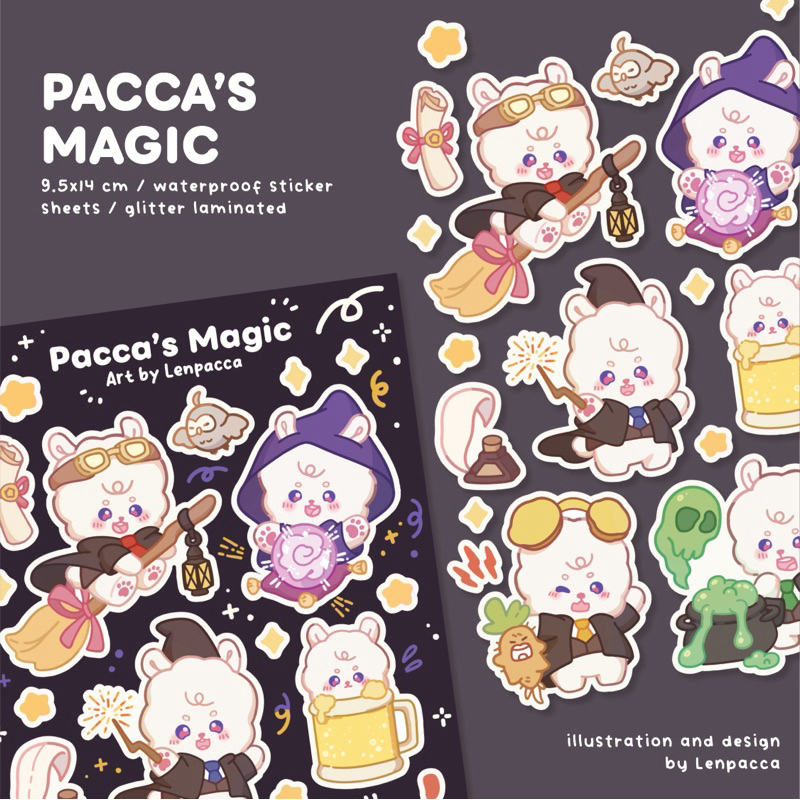 

Pacca’s Magic Sticker Sheets | Art by Lenpacca