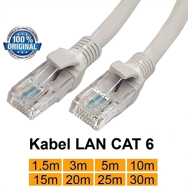 Kabel LAN RJ45 Cat6 / Kabel Lan Cat6 RJ45 / Kabel RJ45 CAT6 / Kabel  Kabel CAT6 RJ45 Siap Pakai